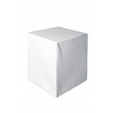 cubo ecopelle bianco